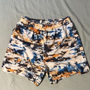 all in motion Men's camo running shorts